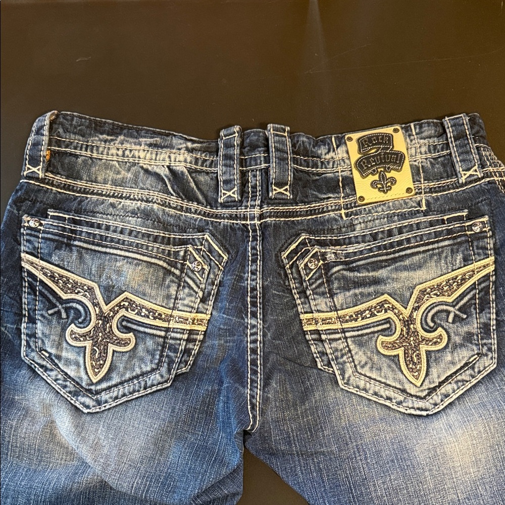 Rock Revival Distressed Bootcut Jeans